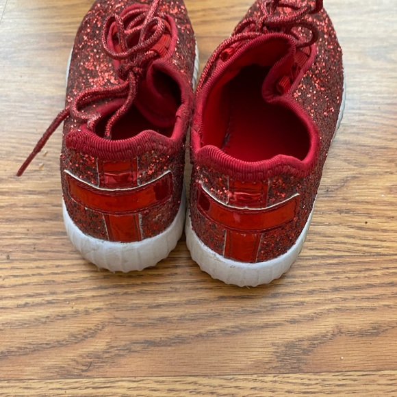 Red glitter sneakers size 1 ❣️ - Picture 2 of 5